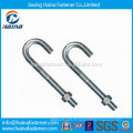 Fabriqué en Chine 4.8grade Stainless Galvanized J Bolts